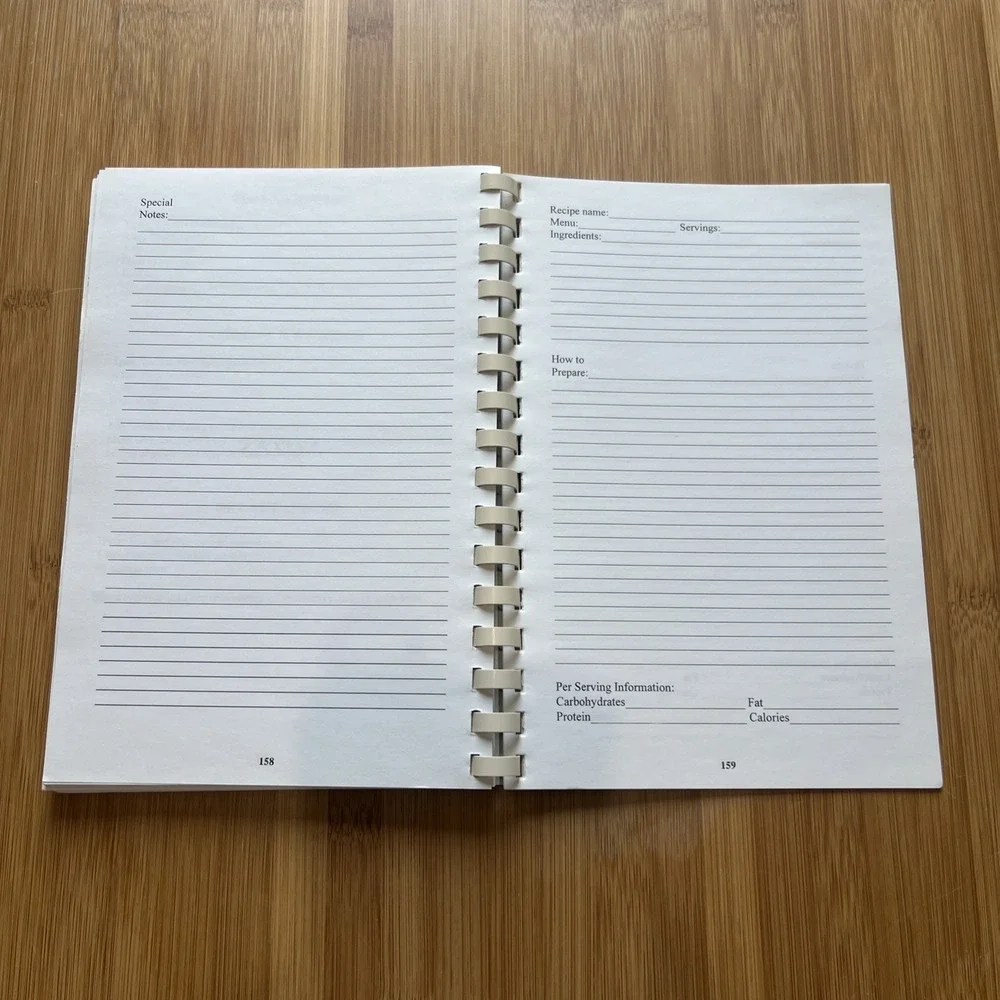 Metabolic Research Center Cookbook Cooking Recipes Collection 1988 Spiral Bound‎
